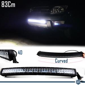 1 Curved Led Light Bar 6000K for Ssangyong SUV Off-Road 83 CM Adjustable Spot Light
