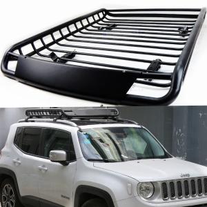Car Roof Rack Basket Tray FOR JEEP RENEGADE | Off Road Black STEEL Luggage CARRIER