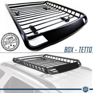 Car Roof Rack Basket Tray FOR NISSAN Cars | Off Road Black STEEL Luggage CARRIER