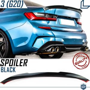 Rear Trunk SPOILER FOR BMW 3 Series (G20) 2019> | BLACK Adhesive Boot Lid Spoiler