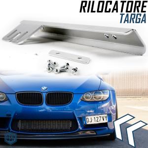 Front LICENSE PLATE Holder for Mercedes Bracket SIDE RELOCATOR In Anodized STEEL tuning