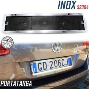 Kit Portatarga Posteriore Cromato per Opel, in Acciaio Inox Tuning Professionale