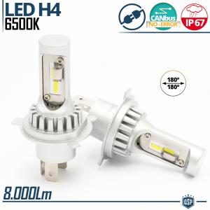 H4 Led Kit for OPEL COMBO B Low + High Beam 6500K 8000LM | Plug & Play CANbus