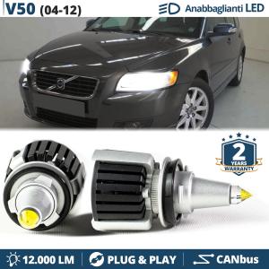 H7 LED Kit for Volvo V50 Low Beam | Led Bulbs Ice White CANbus 55W | 6500K 12000LM