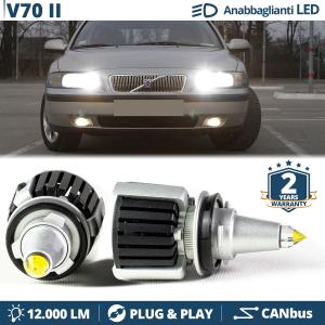 H7 LED Kit für Volvo V70 II Abblendlicht | LED Birnen CANBUS Weiß Eis | 6500K 12000LM