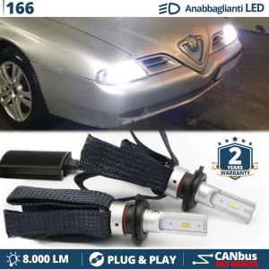 H7 LED Kit for Alfa Romeo 166 Low Beam CANbus Bulbs | 6500K Cool White 8000LM