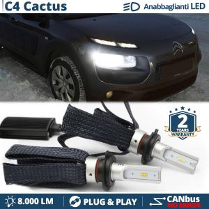 H7 LED Kit for Citroen C4 Cactus Low Beam CANbus Bulbs | 6500K Cool White 8000LM