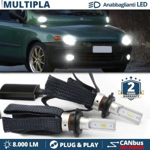 Kit LED H7 para Fiat Multipla 1 Luces de Cruce CANbus | 6500K Blanco Frío 8000LM