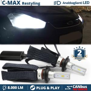 Kit LED H7 pour Ford C-Max 1 Phase 2 Feux de Croisement CANbus | 6500K Blanc Pur 8000LM