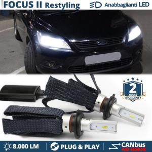 H7 LED Kit für Ford Focus mk2 Facelift Abblendlicht CANbus Birnen | 6500K Weißes Eis 8000LM
