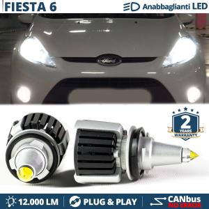 H7 LED Kit for Ford Fiesta mk6 Low Beam | Led Bulbs Ice White CANbus 55W | 6500K 12000LM