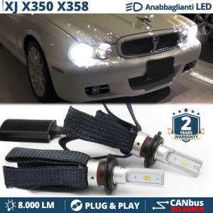 H7 LED Kit for Jaguar XJ X350 X358 Low Beam CANbus Bulbs | 6500K Cool White 8000LM