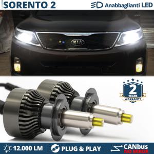 H7 LED Kit for Kia Sorento 2 XM Low Beam | LED Bulbs CANbus 6500K 12000LM