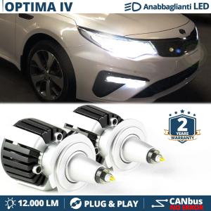 H7 LED Kit for Kia Optima IV Low Beam | Led Bulbs Ice White CANbus 55W | 6500K 12000LM