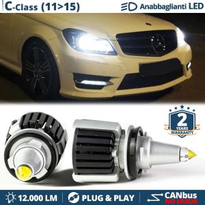Kit LED H7 pour Mercedes Classe C W204 Phase II Feux de Croisement | Ampoules LED CANbus Blanc Pur 55W