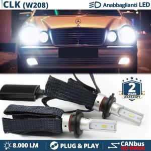 H7 LED Kit for Mercedes CLK C208 Low Beam CANbus Bulbs | 6500K Cool White 8000LM