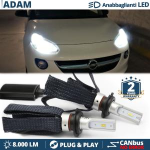 H7 LED Kit für Opel Adam, Adam Rocks Abblendlicht CANbus Birnen | 6500K Weißes Eis 8000LM