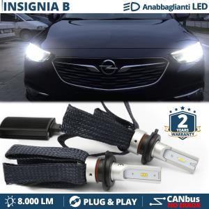 Kit LED H7 pour Opel Insignia B Feux de Croisement CANbus | 6500K Blanc Pur 8000LM