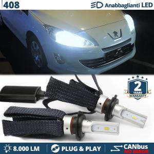 Kit Full LED H7 per Peugeot 408 Luci Anabbaglianti CANbus | Bianco Potente 6500K 8000LM