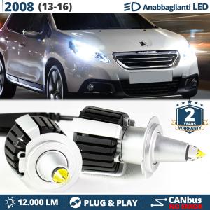 H7 LED Kit for Peugeot 2008 Low Beam Lenticular | CANbus Led Bulbs | 6500K 12000LM