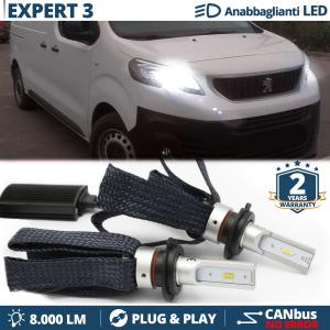H7 LED Kit for Peugeot Expert 3 Low Beam CANbus Bulbs | 6500K Cool White 8000LM