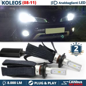 Kit Lampadine LED per Renault KOLEOS Anabbaglianti H7 Luce Bianca CANbus | 6500K 8000LM