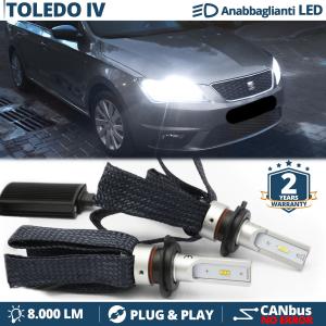 H7 LED Kit for Seat TOLEDO 4 KG Low Beam CANbus Bulbs | 6500K Cool White 8000LM