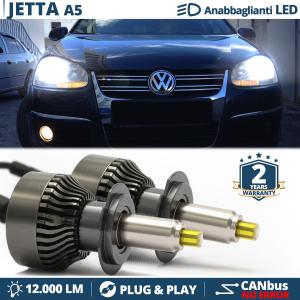 Kit Led H7 per Volkswagen JETTA mk5 Luci Bianche Anabbaglianti CANbus | 6500K 12000LM