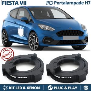Auto Front Scheinwerfer Augenbrauen Abdeckung Dekoration Trim für Ford  Fiesta MK 6,5 glänzend schwarz/Kohle faser Farbe