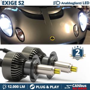 Kit Full Led H7 per LOTUS EXIGE S2 Luci Bianche Anabbaglianti CANbus | 6500K 12000LM