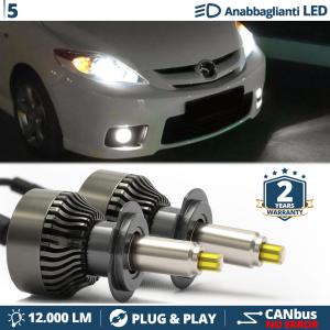 H7 LED Kit for Mazda 5 05-10 Low Beam | LED Bulbs CANbus 6500K 12000LM