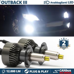 Lampade LED H7 per Subaru OUTBACK 3 Luci Bianche Anabbaglianti CANbus | 6500K 12000LM