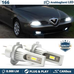 H7 LED Kit for Alfa Romeo 166 98-03 Low Beam CANbus Bulbs | 6500K Cool White 8000LM