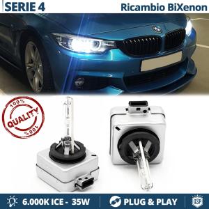 2x Ampoules Bi-Xenon D1S de Rechange pour BMW série 4 F32/33/36 Lampe 6.000K Blanc Pure 35W