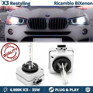 2x Ampoules Bi-Xenon D1S de Rechange pour BMW X3 F25 Phase 2 Lampe 6000K Blanc Pur 35W