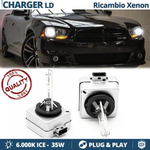 2x D3S Xenon Replacement Bulbs for DODGE CHARGER 4 LD 11-14 HID 6.000K White Ice 35W 