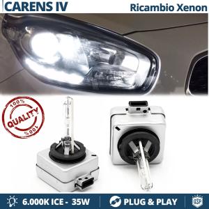 2x D3S Xenon Replacement Bulbs for KIA CARENS 4 HID 6.000K White Ice 35W 