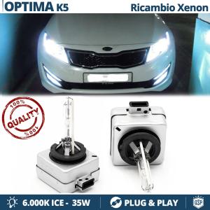2x D1S Xenon Replacement Bulbs for KIA OPTIMA 3 (K5) HID 6000K ICE White 35W 