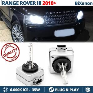 2x D3S Bi-Xenon Replacement Bulbs for RANGE ROVER 3 Facelift HID 6.000K White Ice 35W 