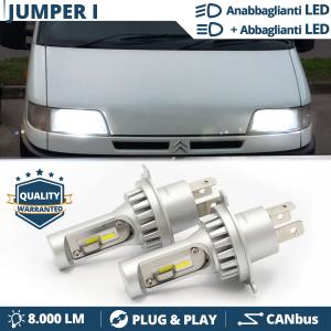 H4 Led Kit for CITROEN JUMPER 1 (94-02) Low + High Beam 6500K 8000LM | Plug & Play CANbus