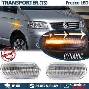 2 Sequential Dynamic LED Side Markers for VW TRANSPORTER T5 | E-Approved, Canbus No Error