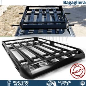 Car Roof Rack Basket Tray for Mercedes C CLASS SW | Travel Luggage CARRIER in Black Aluminum