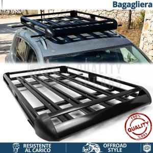 Car Roof Rack Basket Tray for Skoda Fabia, Octavia SW | Travel Luggage CARRIER in Black Aluminum
