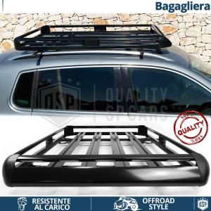 Car Roof Rack Basket Tray for Mitsubishi Pajero | Travel Luggage CARRIER in Black Aluminum