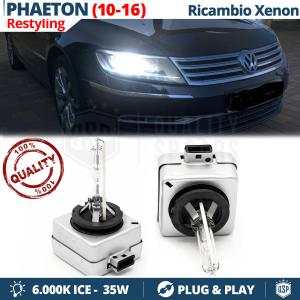 2x D3S Xenon Replacement Bulbs for VOLKSWAGEN PHAETON 10-16 HID 6.000K White Ice 35W 