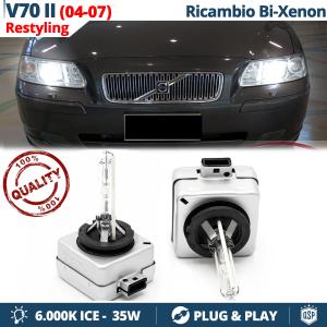 2x D1S Bi-Xenon Replacement Bulbs for VOLVO V70 2 WITH CORNERING LIGHTS HID 6.000K White Ice 35W 
