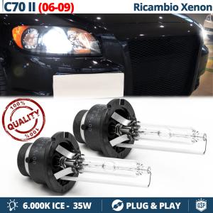 2x D2S Bi-Xenon Replacement Bulbs for VOLVO C70 2 06-09 HID 6.000K White Ice 35W 