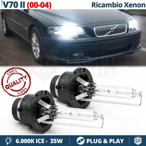2x D2S Bi-Xenon Replacement Bulbs for VOLVO V70 2 WITHOUT CORNERING LIGHT HID 6.000K White Ice 35W 