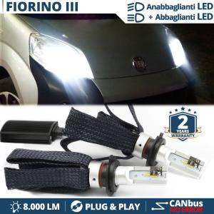 Kit LED H4 para FIAT FIORINO 3 Luces de Cruce + Carretera | 6500K 8000LM CANbus