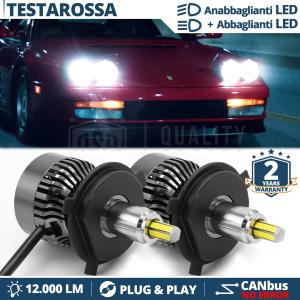 Kit LED Anabbaglianti + Abbaglianti per FERRARI TESTAROSSA CANbus | 6500K Bianco Ghiaccio 12000LM